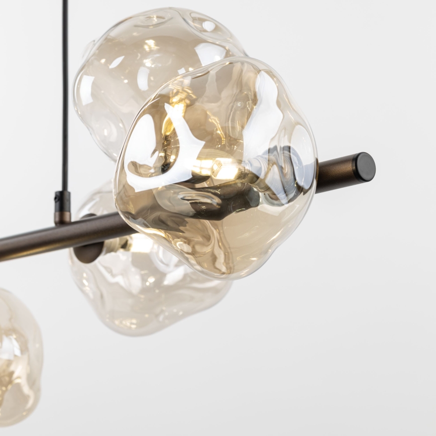 Brilagi - Suspension sur câble VULCANO 7xG9/8W/230V bronze/beige fumé