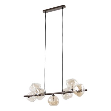 Brilagi - Suspension sur câble VULCANO 7xG9/8W/230V marron/beige fumé