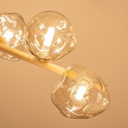 BRILAGI - Suspension sur câble VULCANO 9xG9/8W/230V beige / beige fumé