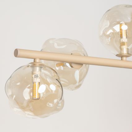 BRILAGI - Suspension sur câble VULCANO 9xG9/8W/230V beige / beige fumé