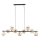 Brilagi - Suspension sur câble VULCANO 9xG9/8W/230V brun / beige fumé