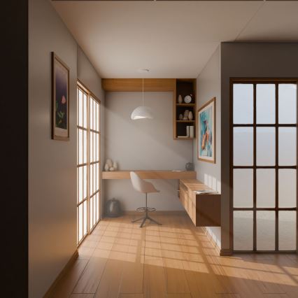 Brilagi - Suspension sur câble WABI SABI 1xE27/40W/230V blanche