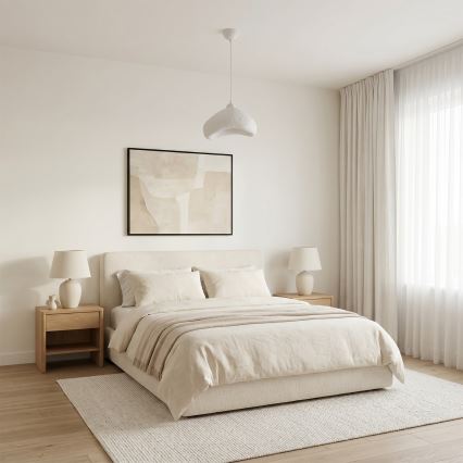 Brilagi - Suspension sur câble WABI SABI 1xE27/40W/230V Ø 30 cm blanche