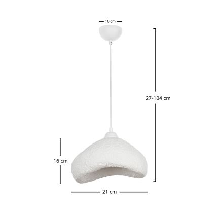 Brilagi - Suspension sur câble WABI SABI 1xE27/40W/230V Ø 30 cm blanche