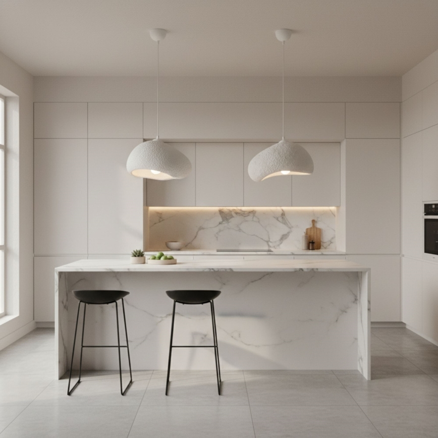 Brilagi - Suspension sur câble WABI SABI 1xE27/40W/230V Ø 32 cm blanche