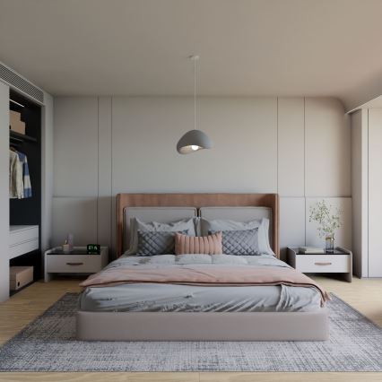 Brilagi - Suspension sur câble WABI SABI 1xE27/40W/230V Ø 33 cm gris