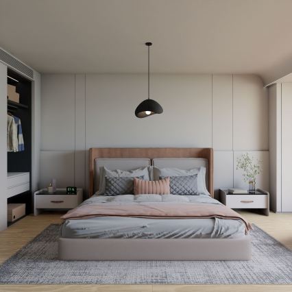 Brilagi - Suspension sur câble WABI SABI 1xE27/40W/230V Ø 33 cm noire