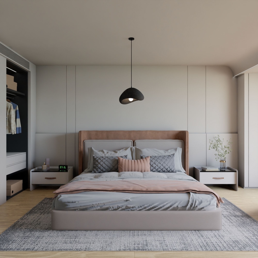 Brilagi - Suspension sur câble WABI SABI 1xE27/40W/230V Ø 33 cm noire