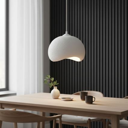 Brilagi - Suspension sur câble WABI SABI 1xE27/40W/230V Ø 34 cm blanche