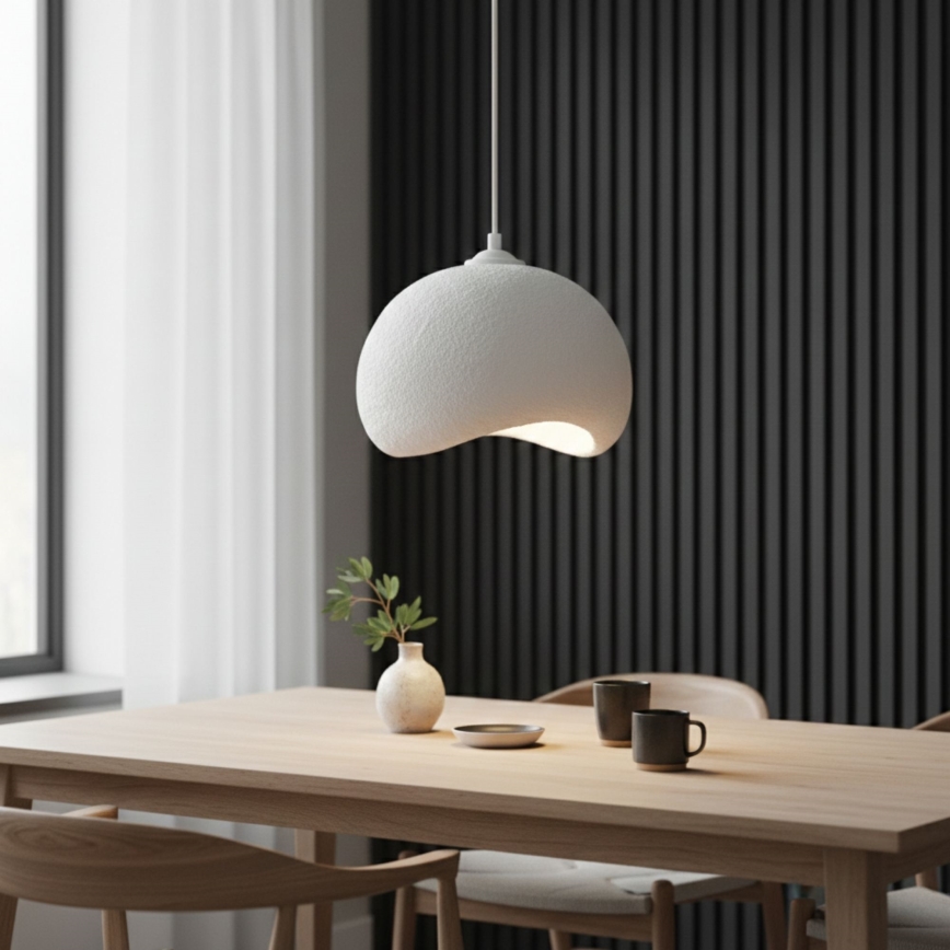 Brilagi - Suspension sur câble WABI SABI 1xE27/40W/230V Ø 34 cm blanche