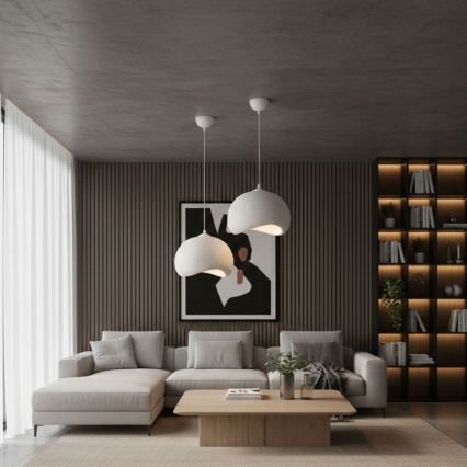 Brilagi - Suspension sur câble WABI SABI 1xE27/40W/230V Ø 34 cm blanche