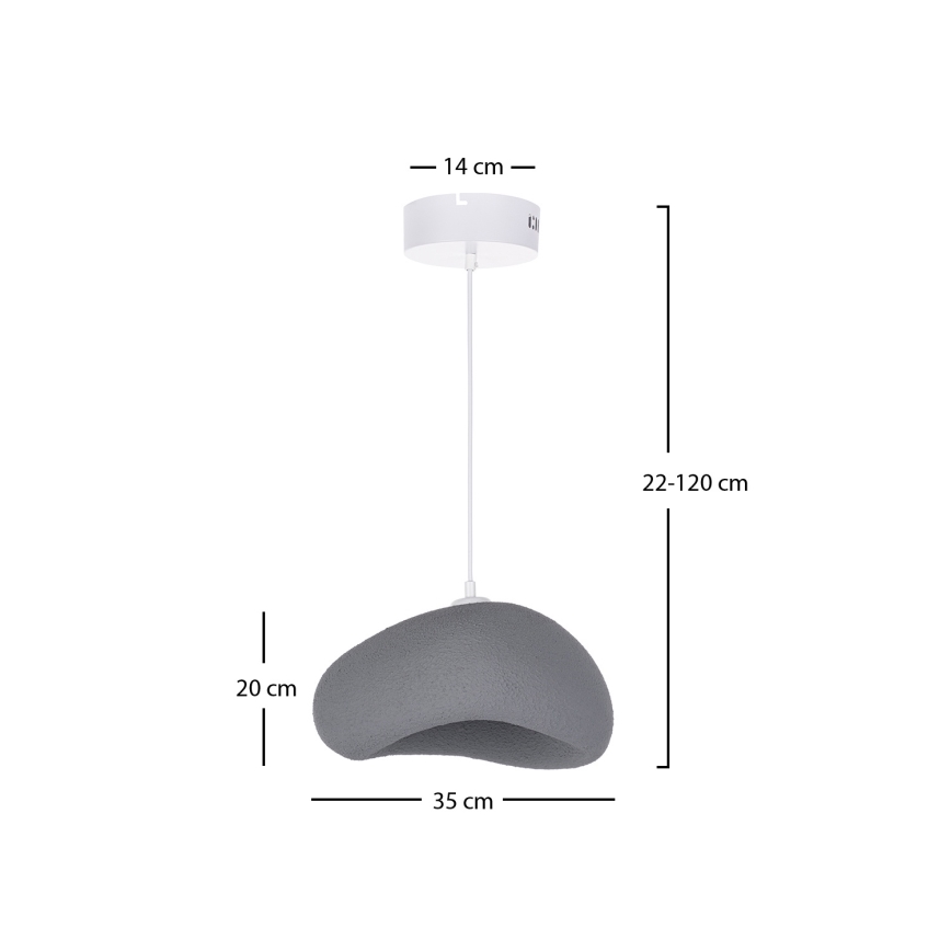 Brilagi - Suspension sur câble WABI SABI 1xE27/40W/230V Ø 35 cm gris