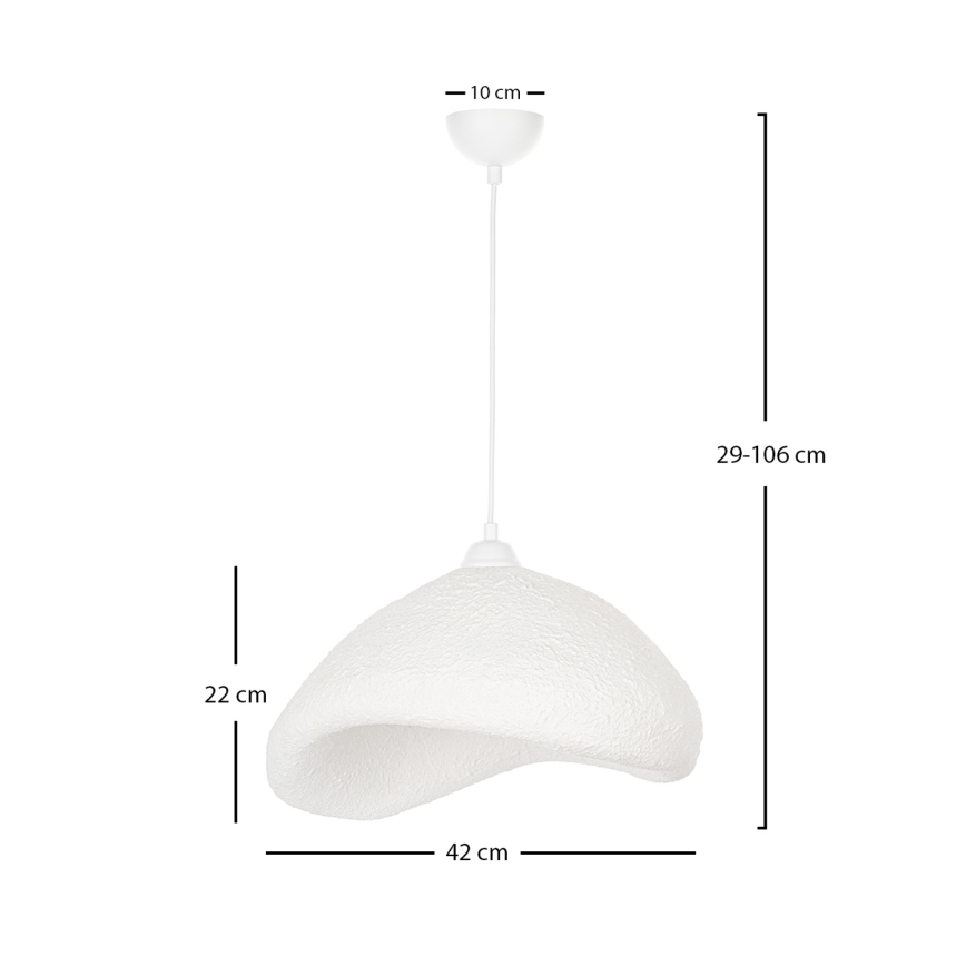 Brilagi - Suspension sur câble WABI SABI 1xE27/40W/230V Ø 42 cm blanche