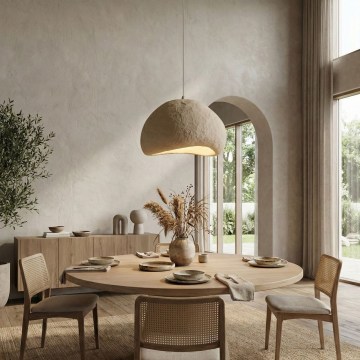 Brilagi - Suspension sur câble WABI SABI 1xE27/40W/230V Ø 50 cm beige