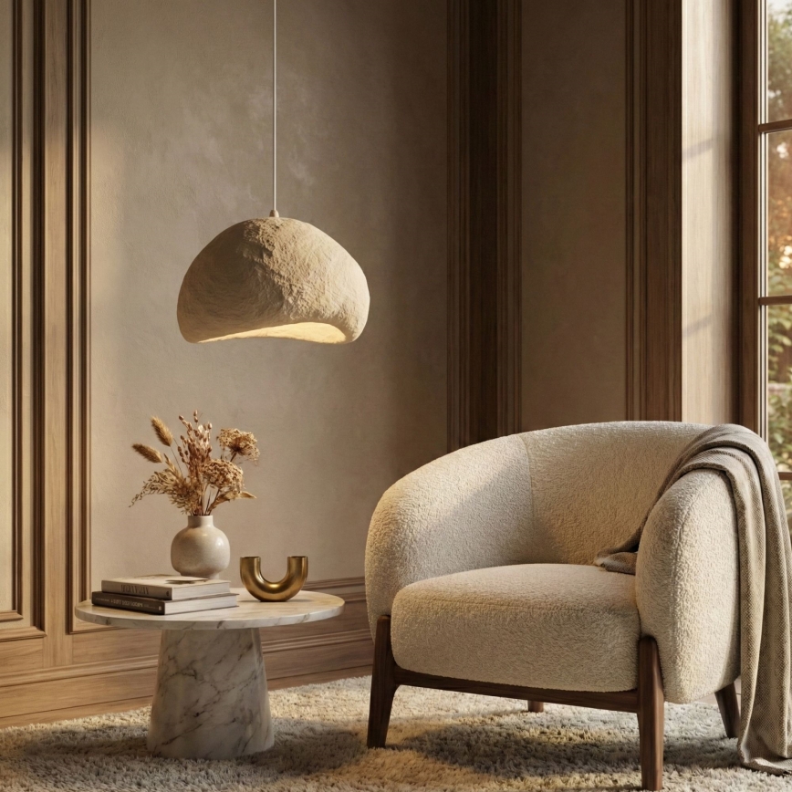 Brilagi - Suspension sur câble WABI SABI 1xE27/40W/230V Ø 50 cm beige