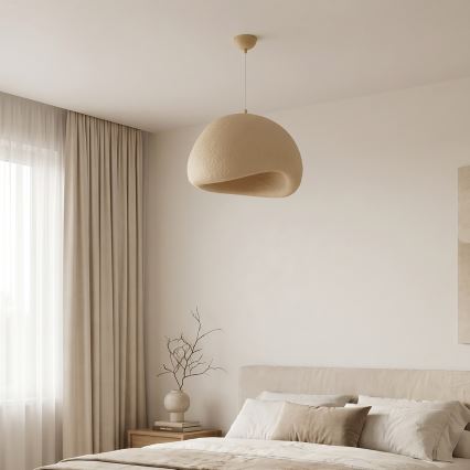 Brilagi - Suspension sur câble WABI SABI 1xE27/40W/230V Ø 50 cm beige