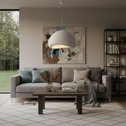 Brilagi - Suspension sur câble WABI SABI 1xE27/40W/230V Ø 50 cm blanche