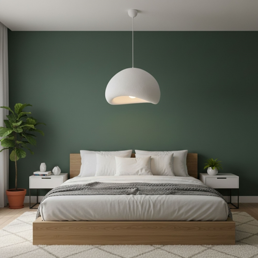 Brilagi - Suspension sur câble WABI SABI 1xE27/40W/230V Ø 50 cm blanche