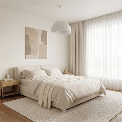 Brilagi - Suspension sur câble WABI SABI 1xE27/40W/230V Ø 50 cm blanche