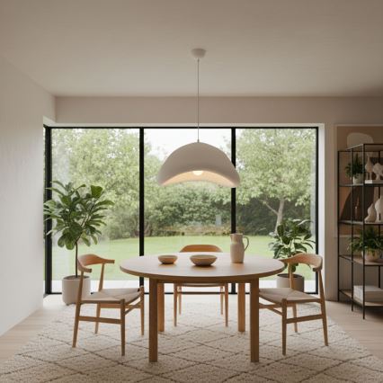 Brilagi - Suspension sur câble WABI SABI 1xE27/40W/230V Ø 52 cm blanche