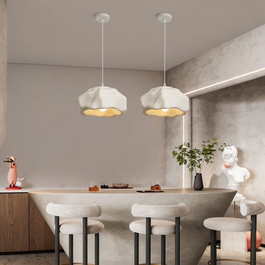 BRILAGI - Suspension sur câble WABI SABI 1xE27/60W/230V Ø 30 cm blanche