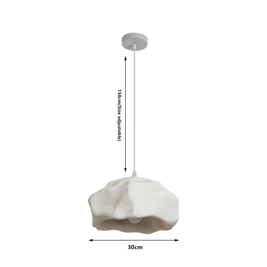 BRILAGI - Suspension sur câble WABI SABI 1xE27/60W/230V Ø 30 cm blanche