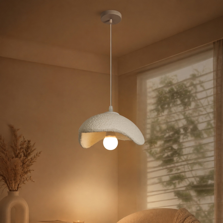 BRILAGI - Suspension sur câble WABI SABI 1xE27/60W/230V Ø 30 cm blanche