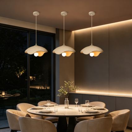 BRILAGI - Suspension sur câble WABI SABI 1xE27/60W/230V Ø 30 cm blanche