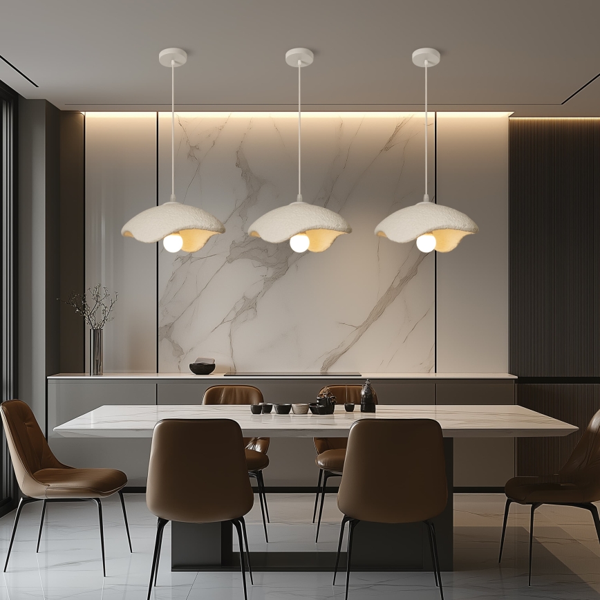 BRILAGI - Suspension sur câble WABI SABI 1xE27/60W/230V Ø 30 cm blanche
