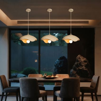 BRILAGI - Suspension sur câble WABI SABI 1xE27/60W/230V Ø 30 cm blanche