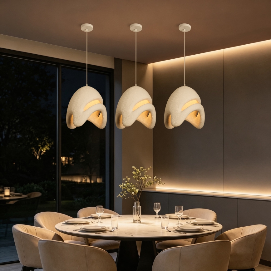 BRILAGI - Suspension sur câble WABI SABI 1xE27/60W/230V Ø 35 cm blanche