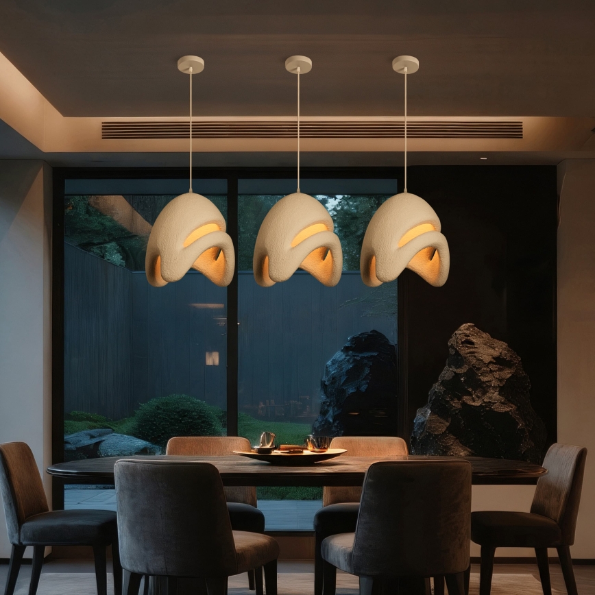BRILAGI - Suspension sur câble WABI SABI 1xE27/60W/230V Ø 35 cm blanche