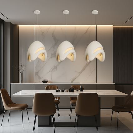 BRILAGI - Suspension sur câble WABI SABI 1xE27/60W/230V Ø 35 cm blanche