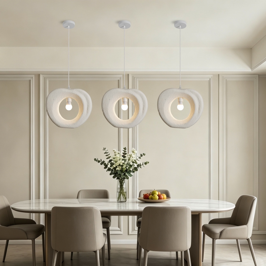 BRILAGI - Suspension sur câble WABI SABI 1xE27/60W/230V Ø 38 cm blanche