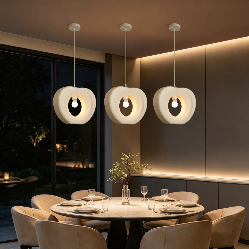 BRILAGI - Suspension sur câble WABI SABI 1xE27/60W/230V Ø 38 cm blanche