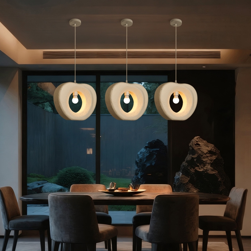 BRILAGI - Suspension sur câble WABI SABI 1xE27/60W/230V Ø 38 cm blanche
