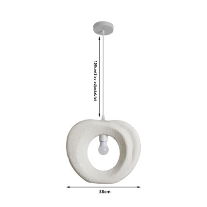 BRILAGI - Suspension sur câble WABI SABI 1xE27/60W/230V Ø 38 cm blanche