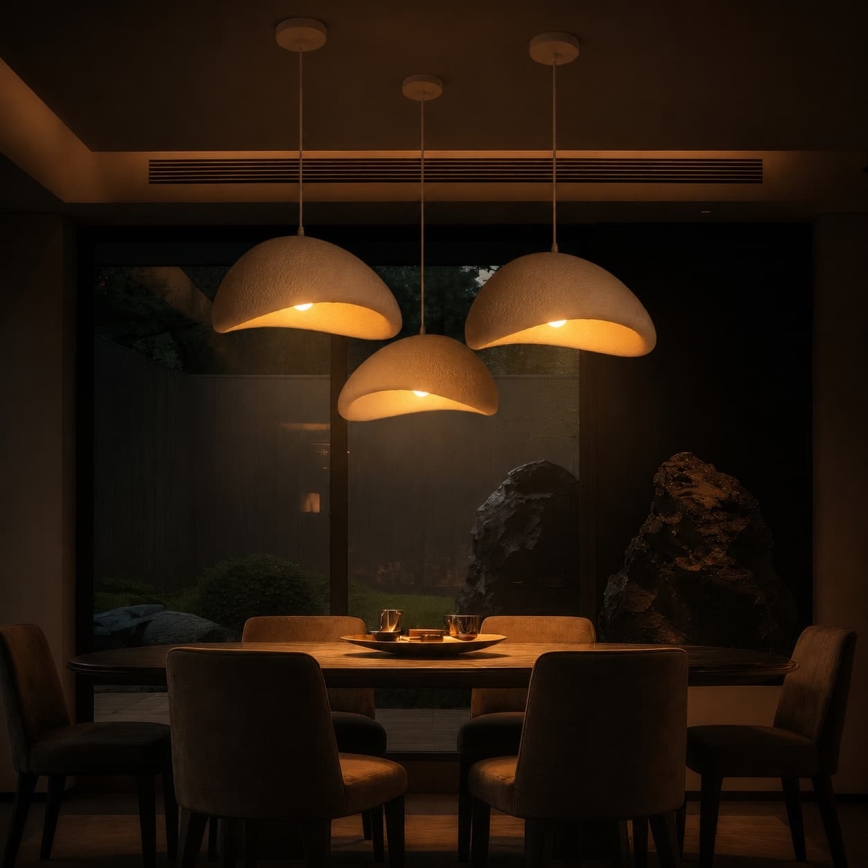 BRILAGI - Suspension sur câble WABI SABI 1xE27/60W/230V Ø 40 cm blanche