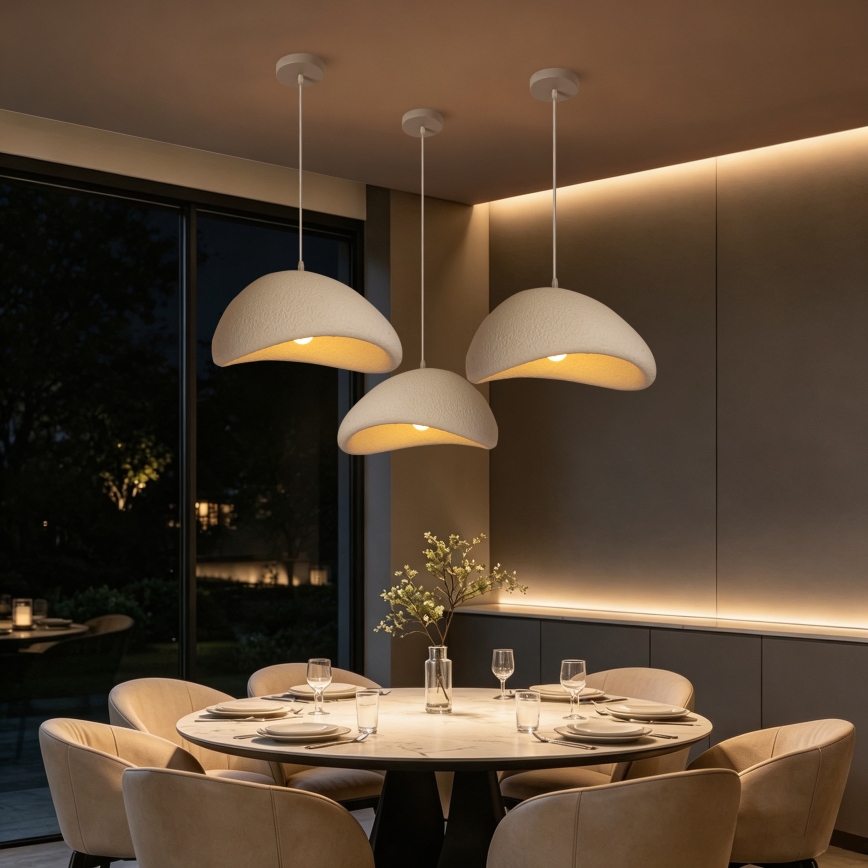 BRILAGI - Suspension sur câble WABI SABI 1xE27/60W/230V Ø 40 cm blanche