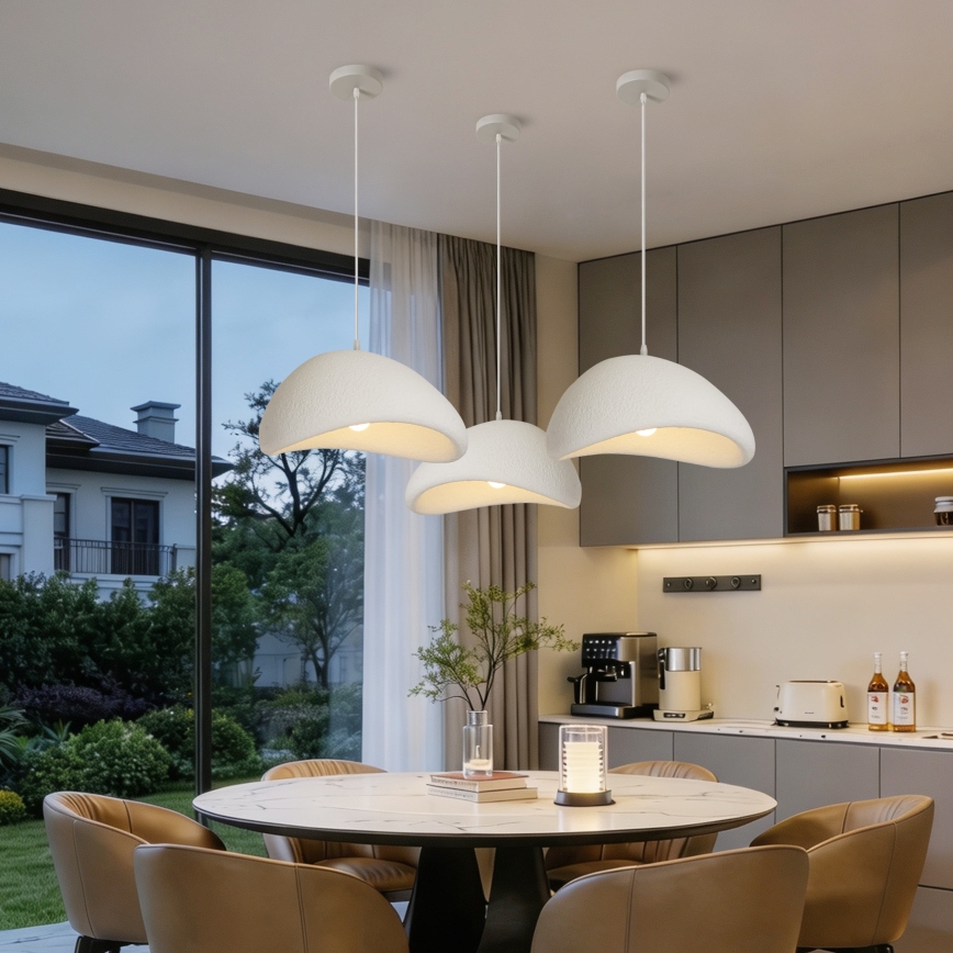 BRILAGI - Suspension sur câble WABI SABI 1xE27/60W/230V Ø 40 cm blanche