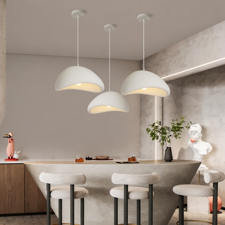 BRILAGI - Suspension sur câble WABI SABI 1xE27/60W/230V Ø 40 cm blanche