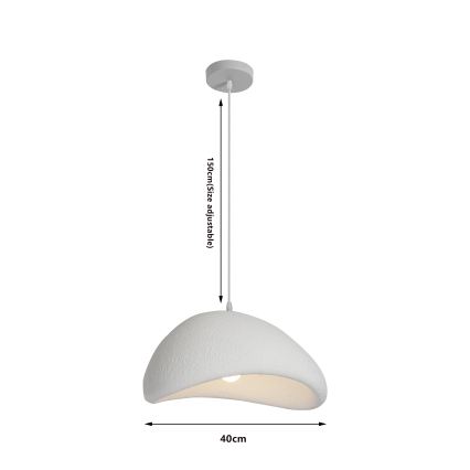 BRILAGI - Suspension sur câble WABI SABI 1xE27/60W/230V Ø 40 cm blanche