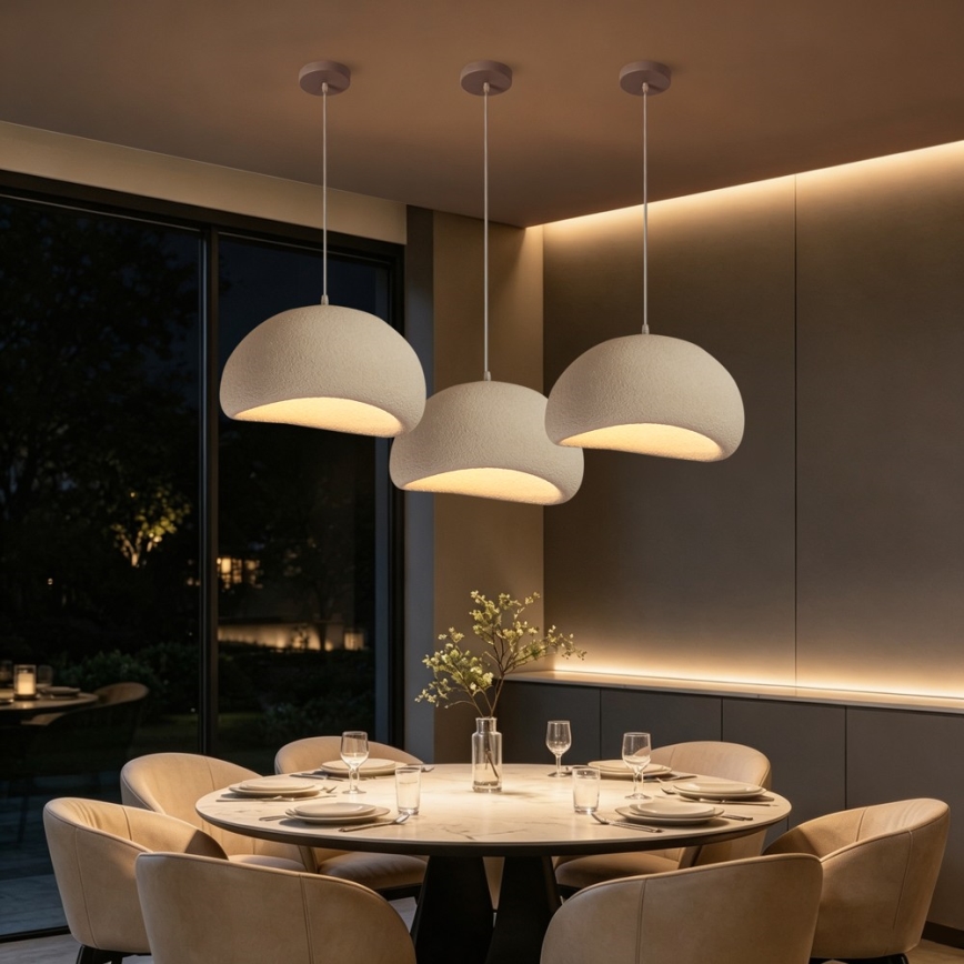 BRILAGI - Suspension sur câble WABI SABI 1xE27/60W/230V Ø 40 cm blanche