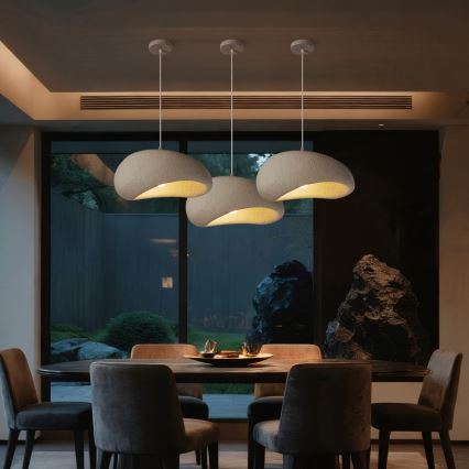 BRILAGI - Suspension sur câble WABI SABI 1xE27/60W/230V Ø 40 cm blanche