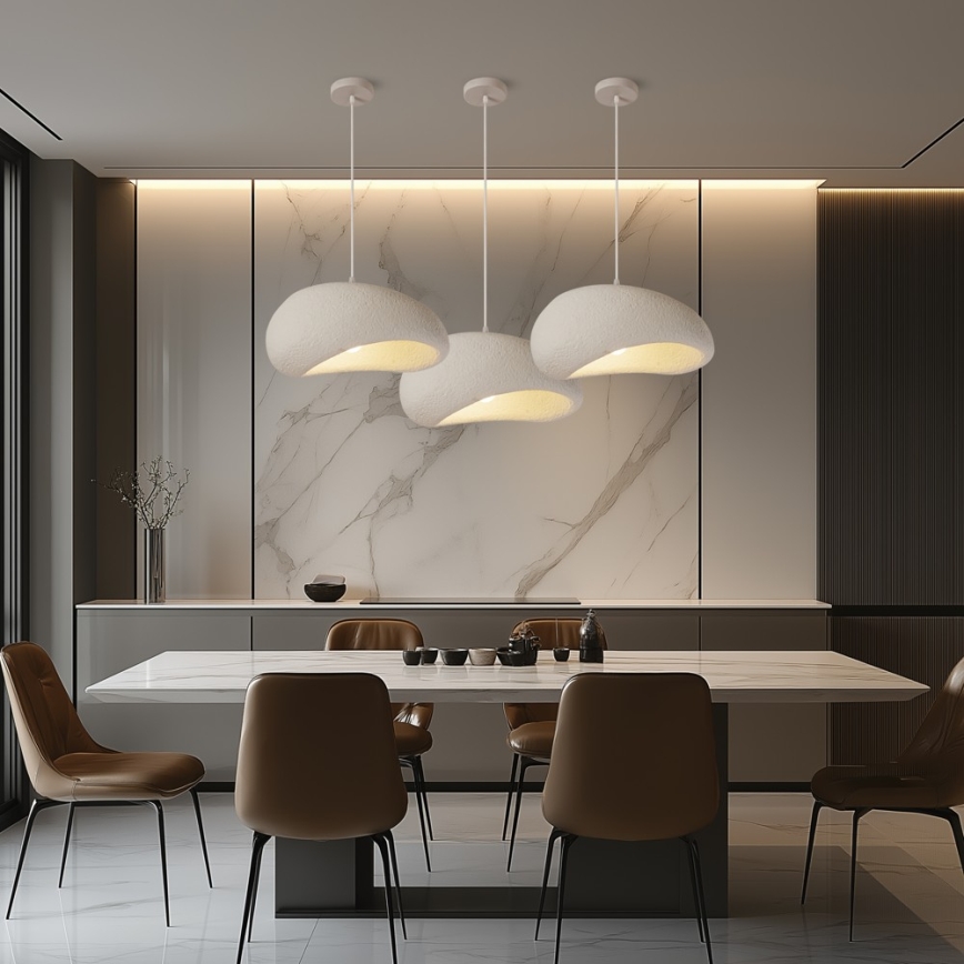 BRILAGI - Suspension sur câble WABI SABI 1xE27/60W/230V Ø 40 cm blanche