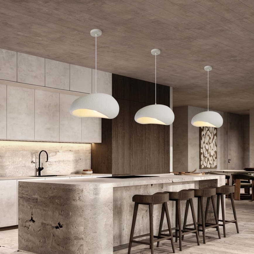 BRILAGI - Suspension sur câble WABI SABI 1xE27/60W/230V Ø 40 cm blanche