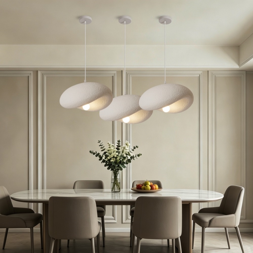 BRILAGI - Suspension sur câble WABI SABI 1xE27/60W/230V Ø 40 cm blanche