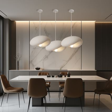 BRILAGI - Suspension sur câble WABI SABI 1xE27/60W/230V Ø 40 cm blanche
