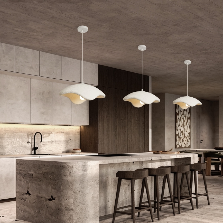 BRILAGI - Suspension sur câble WABI SABI 1xE27/60W/230V Ø 40 cm blanche