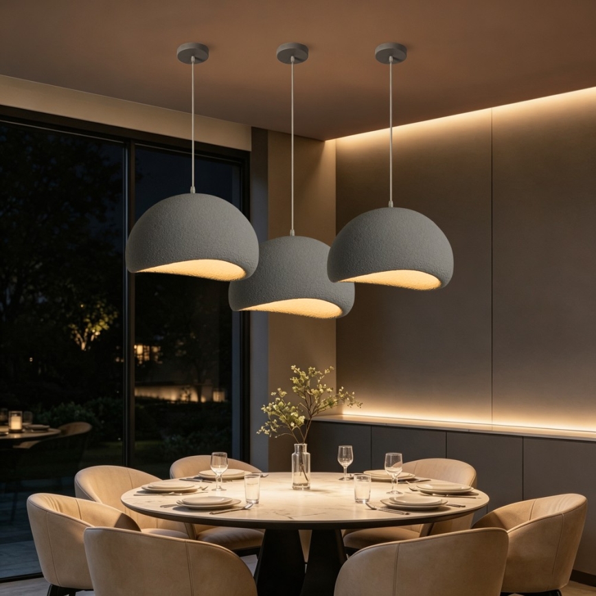 BRILAGI - Suspension sur câble WABI SABI 1xE27/60W/230V Ø 40 cm gris